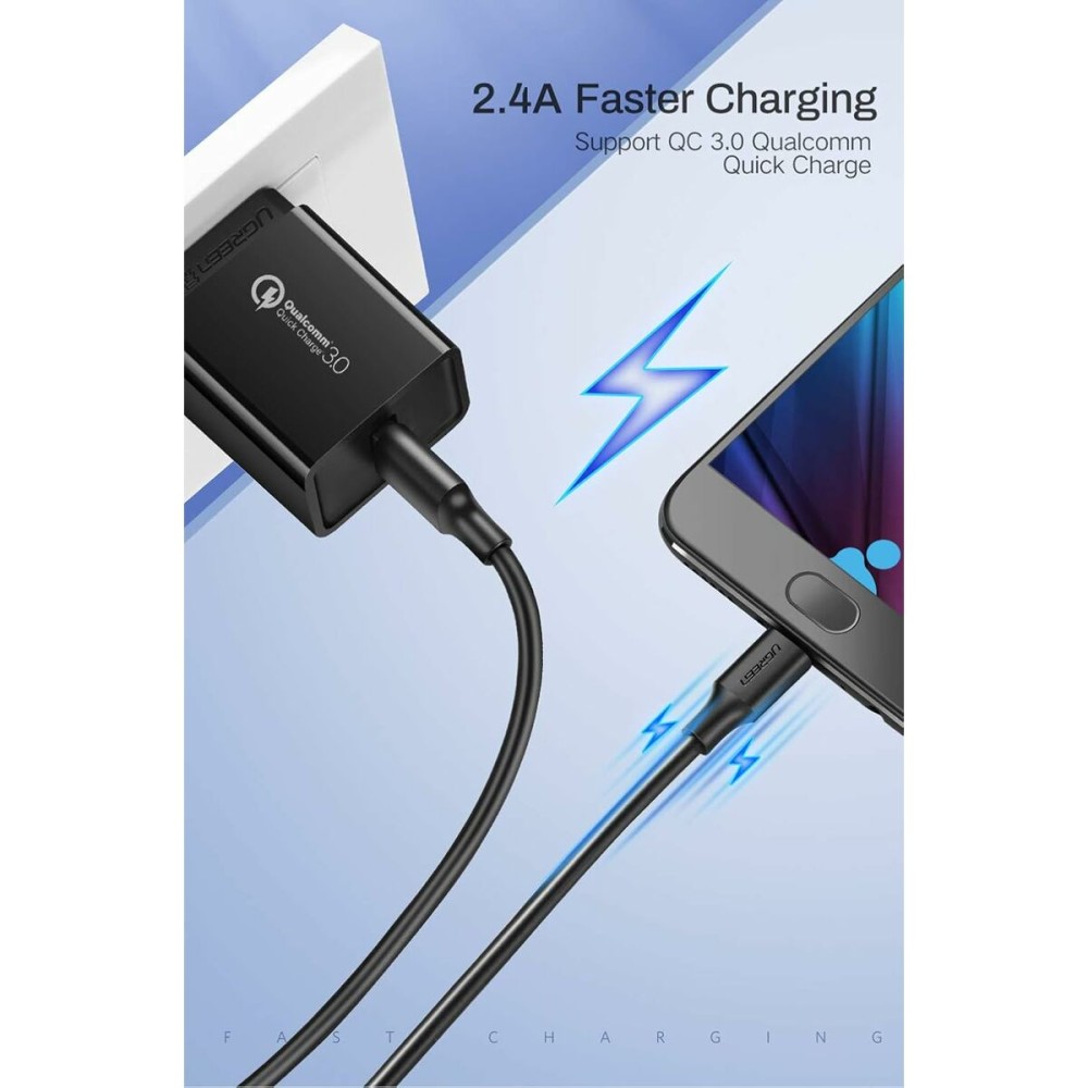 USB 2.0 A zu Micro USB-B-Kabel Ugreen 60137 Schwarz 1,5 m