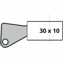Cylindre de sécurité Yale 30 x 10 mm Laiton Porte de garage