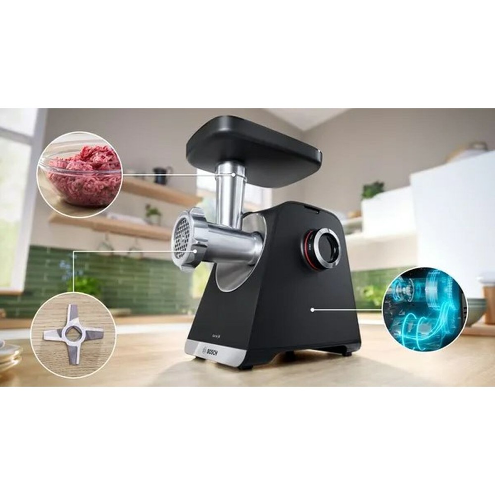 Mincer BOSCH MFWS650B Black Silver 500 W