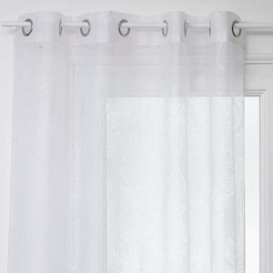 Curtain Atmosphera Tropical Polyester White (140 x 240 cm)