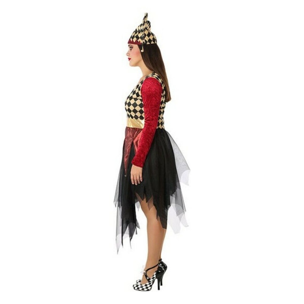 Costume for Adults 115583 Red Multicolour Harlequin Circus (2 Pieces)