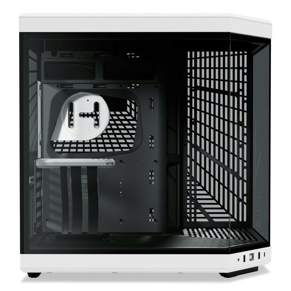 Boîtier ATX semi-tour Hyte CS-HYTE-Y70-BW-L Blanc Noir