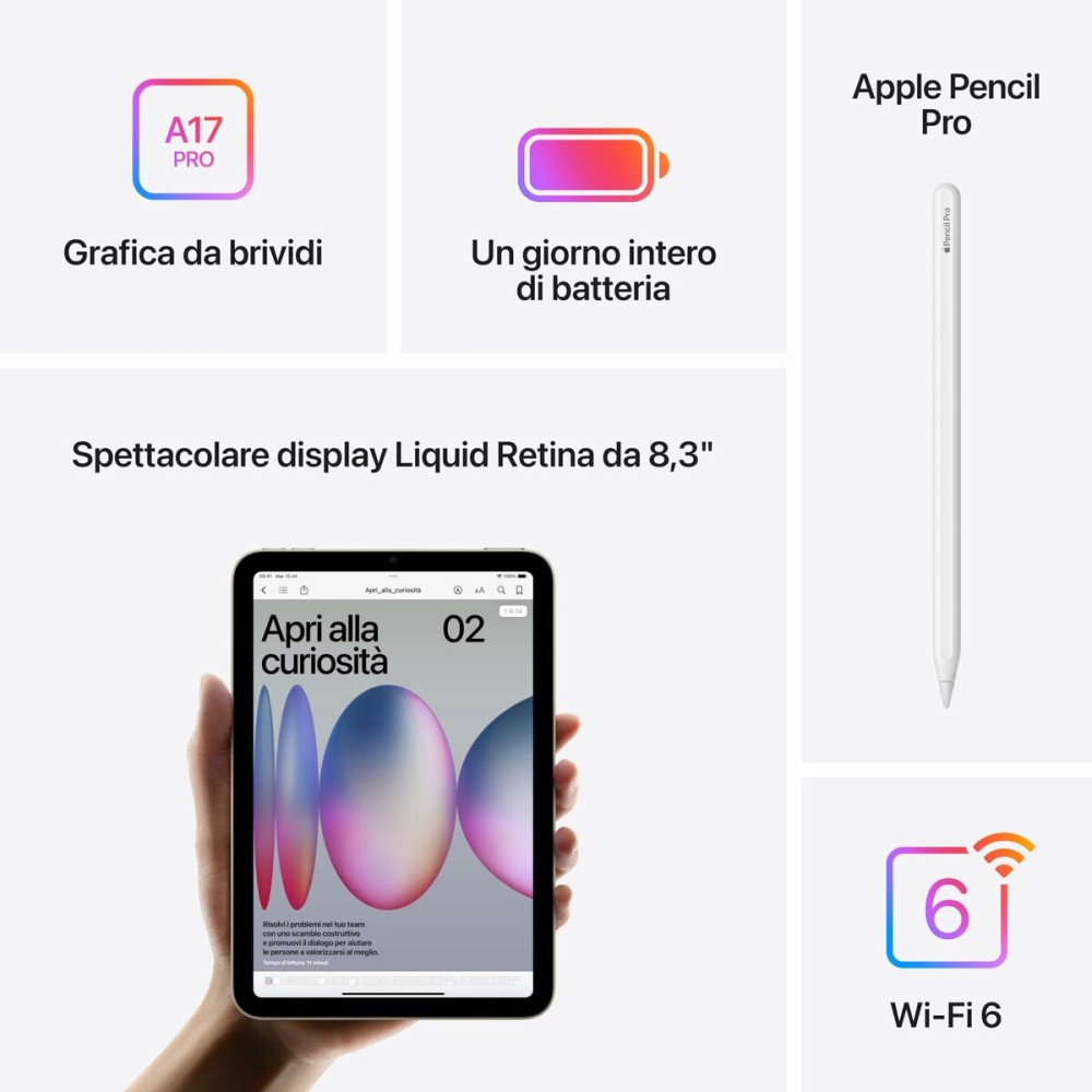 Tablet Apple MXN63TY/A 8 GB RAM 128 GB Grau 8,3"