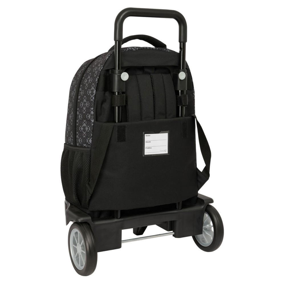 Cartable à roulettes Safta Combat Noir 33 x 45 x 22 cm