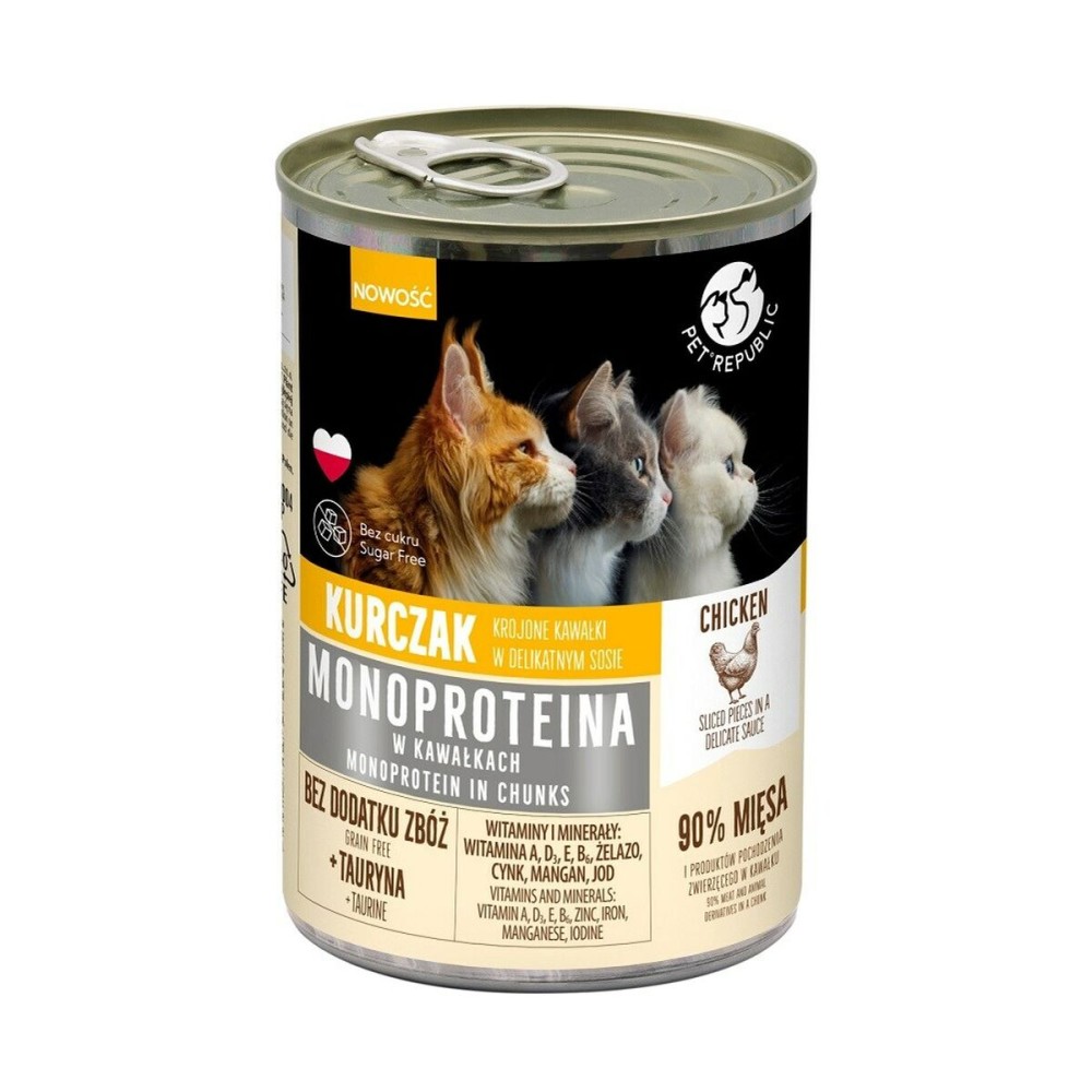 Aliments pour chat PETREPUBLIC Monoprotein Chicken Poulet 400 g