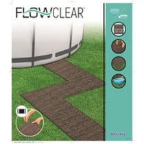 Floor protector for above-ground swimming pools Bestway 50 x 50 cm Wood