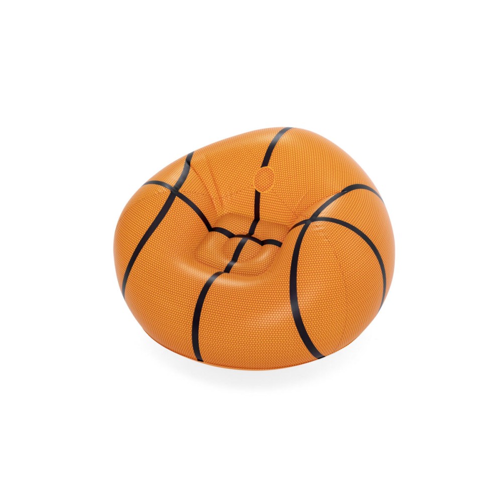Inflatable Armchair Bestway Orange 114 x 112 x 66 cm 112 x 114 x 66 cm Basketball