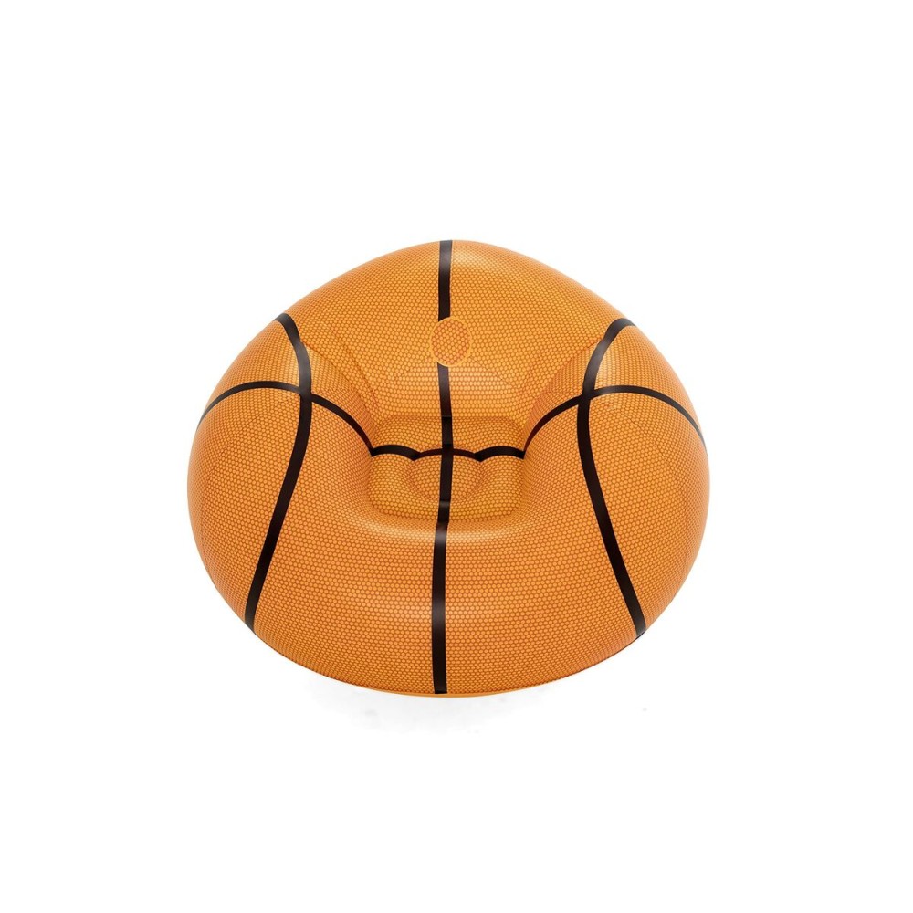 Inflatable Armchair Bestway Orange 114 x 112 x 66 cm 112 x 114 x 66 cm Basketball