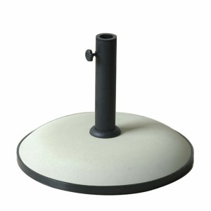 Marbueno Basis Sonnenschirm Beton 50x37 cm 25KG Weiß Garten, Pool, Terrasse 10453