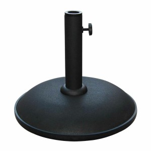 Marbueno Sonnenschirmbasis Rund Beton 36x29,5 cm 11KG Schwarz Garten, Pool, Terrasse