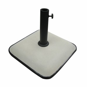 Marbueno Base Schirm Quadrat Beton 45X45X7,3 cm 25KG Weiß Garten, Pool, Terrasse