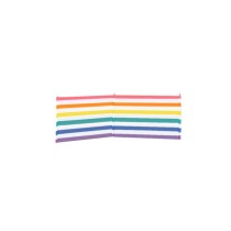 Windbreak 3 Poles Steel Polyester Color Stripes 240X80 cm Beach, Pool, Garden, Camping 10495