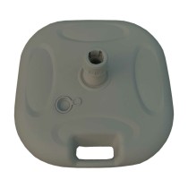 Marbueno Base Sonnenschirm Kunststoff 45x45x14 cm 20L Weiß Garten, Pool, Terrasse