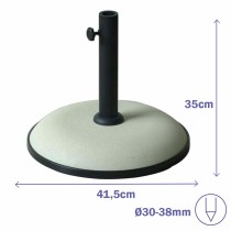 Marbueno Sonnenschirmbasis Rund Beton 41,5x35 cm 15KG Weiß Garten, Pool, Terrasse