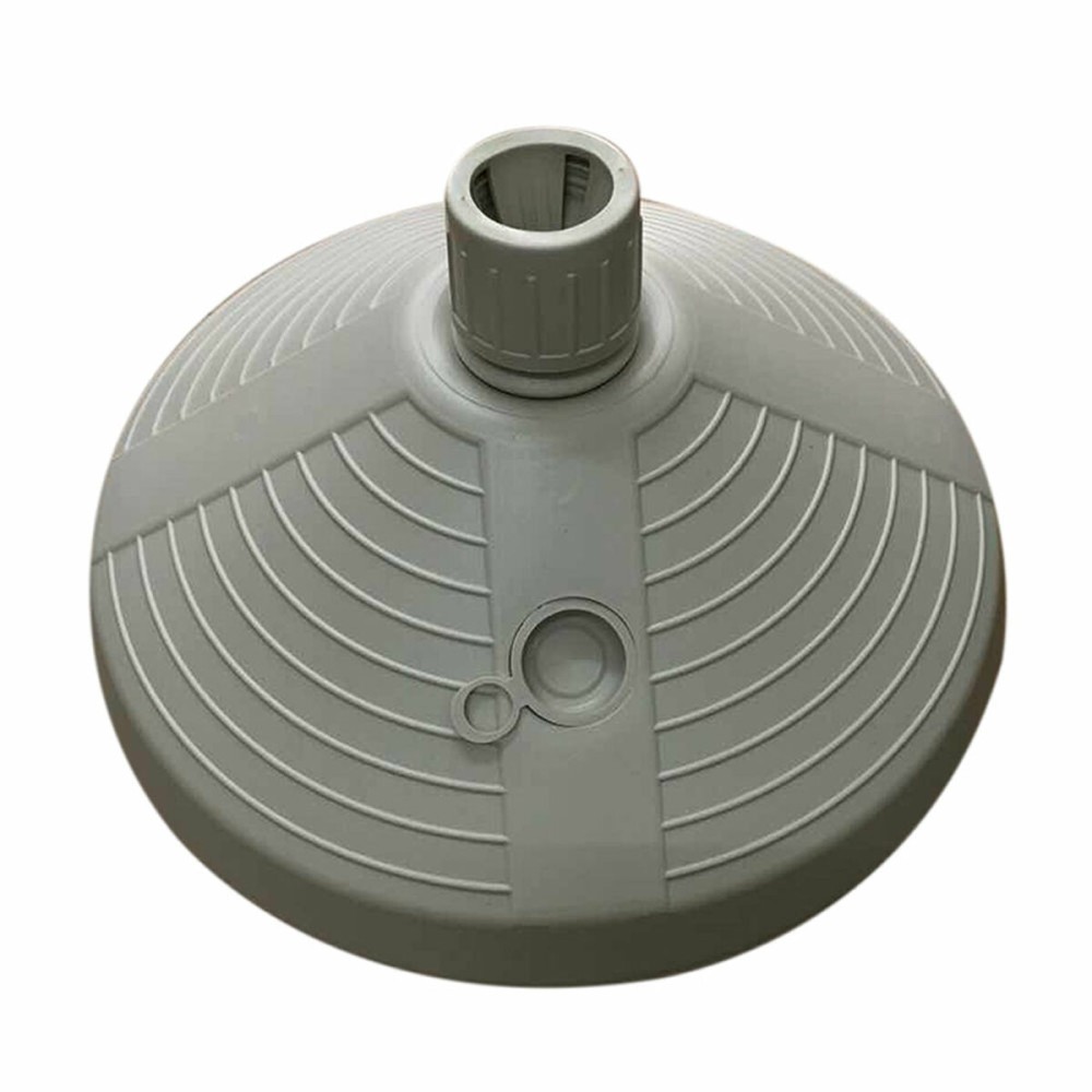 Marbueno Base Sonnenschirm rund Kunststoff 38x38x14 cm 10L Weiß Garten, Pool, Terrasse