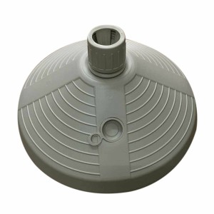 Marbueno Base Sonnenschirm rund Kunststoff 38x38x14 cm 10L Weiß Garten, Pool, Terrasse