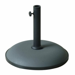 Marbueno Sonnenschirmständer Rund Beton 41,5x35 cm 15KG Grau Garten, Pool, Terrasse
