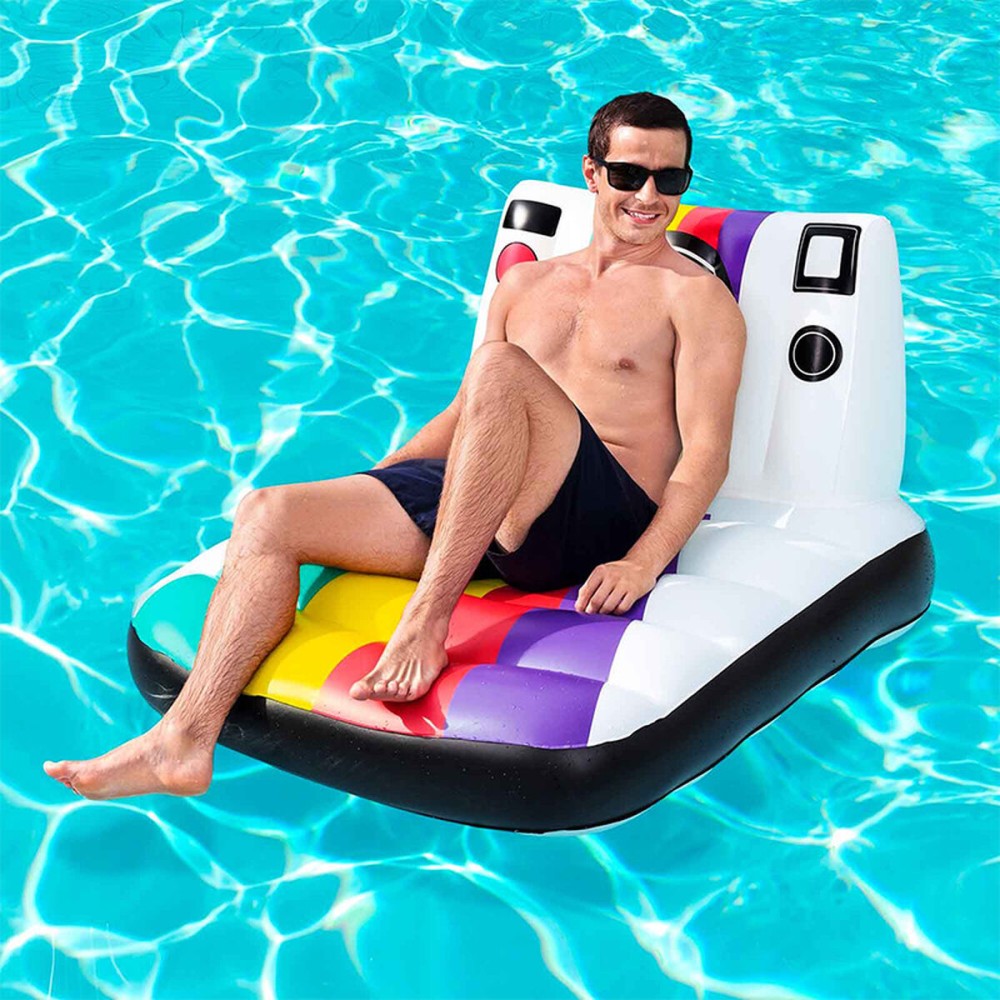 Bestway Aufblasbarer Sessel Kamera Fotos 127x102 cm Strand und Pool 43656