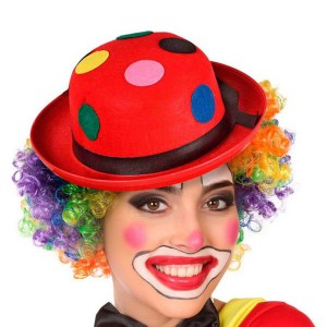 Hat Male Clown Red