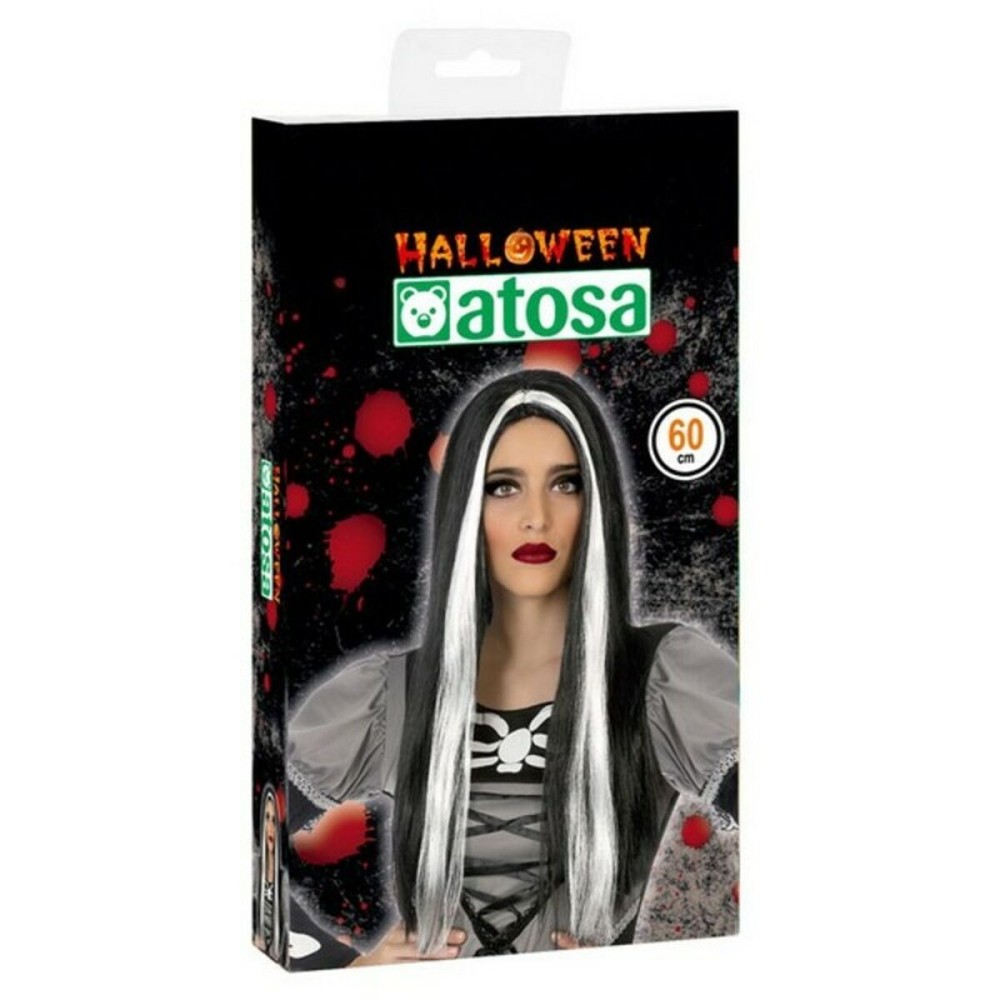 Perruque pour Halloween 118189 (60 cm) Blanc Noir Vert