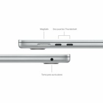 Laptop Apple MRYP3Y/A 15,3" M3 8 GB RAM 256 GB SSD
