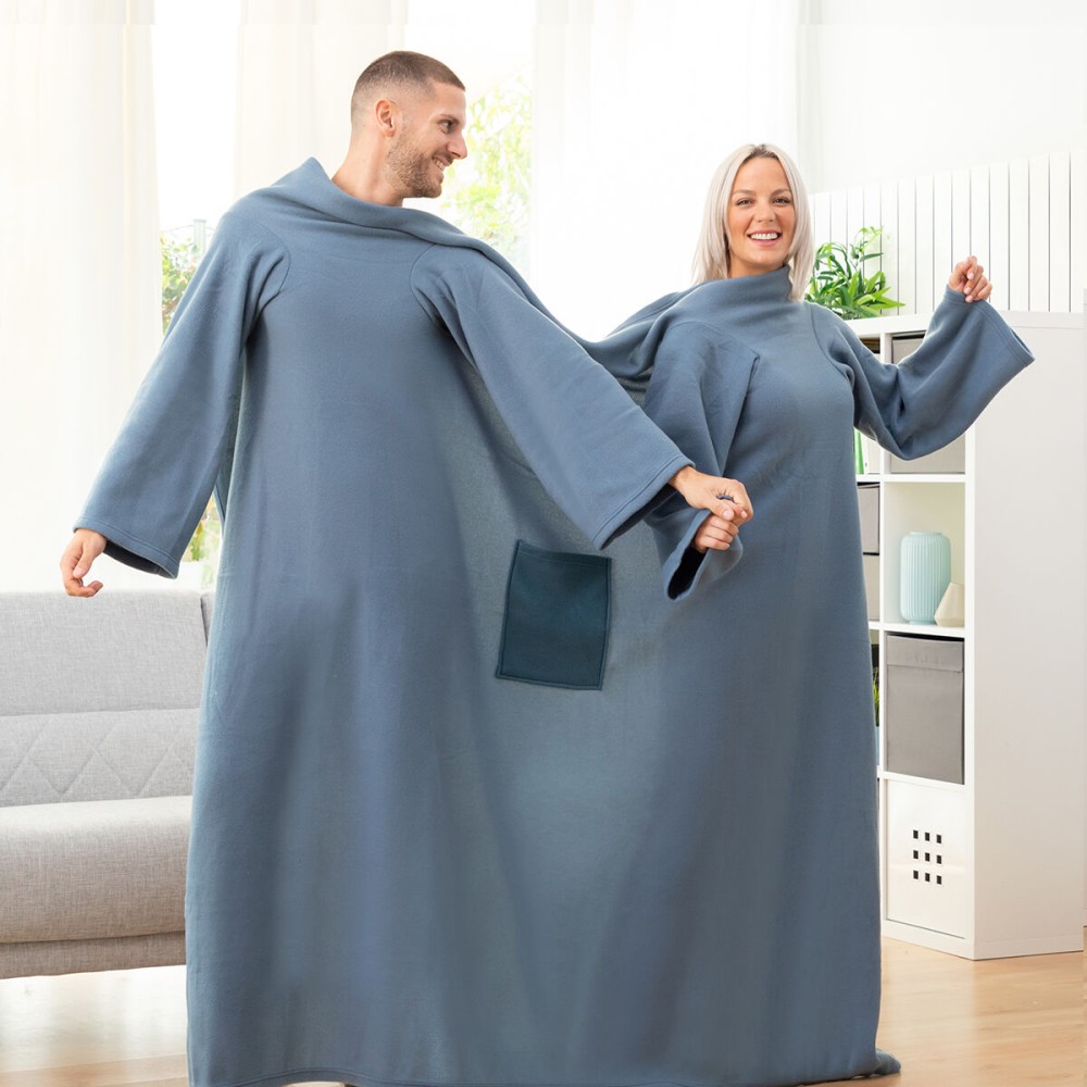 Double Sleeved Blanket with Central Pocket Doublanket InnovaGoods