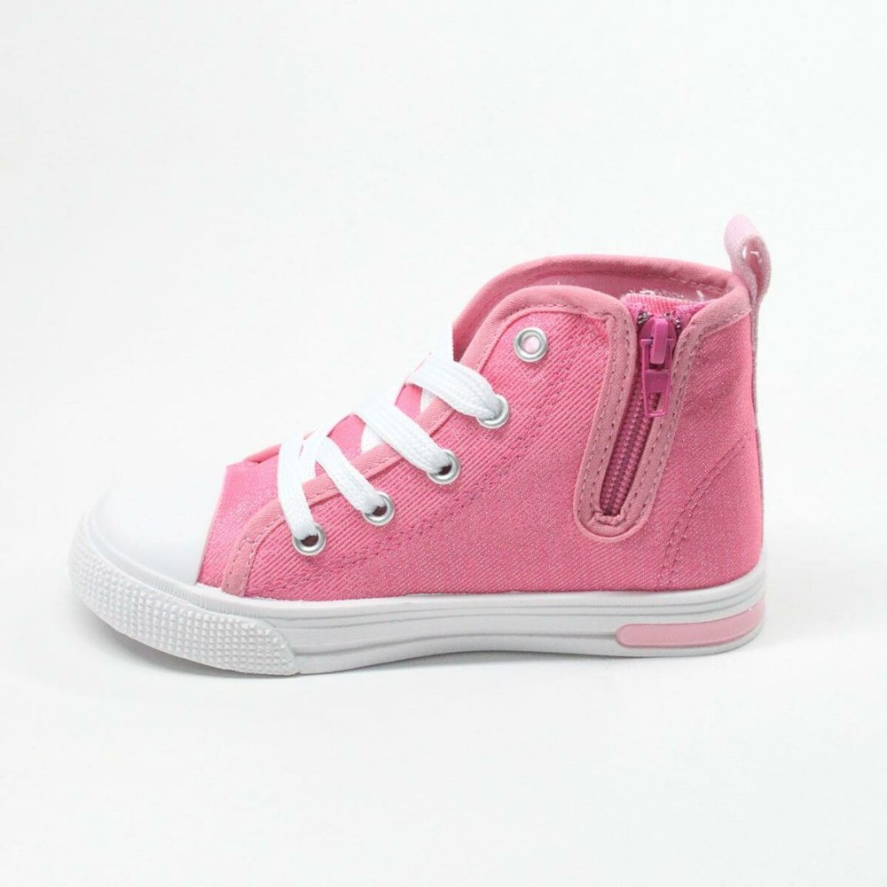 Bottes du quotidien pour enfants Minnie Mouse Rose Lumières LED