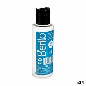 Flüssigkeitsspender für Reisen Berilo SE1541-VERTIDOR Schwarz Durchsichtig Kunststoff 100 ml (24 Stück)