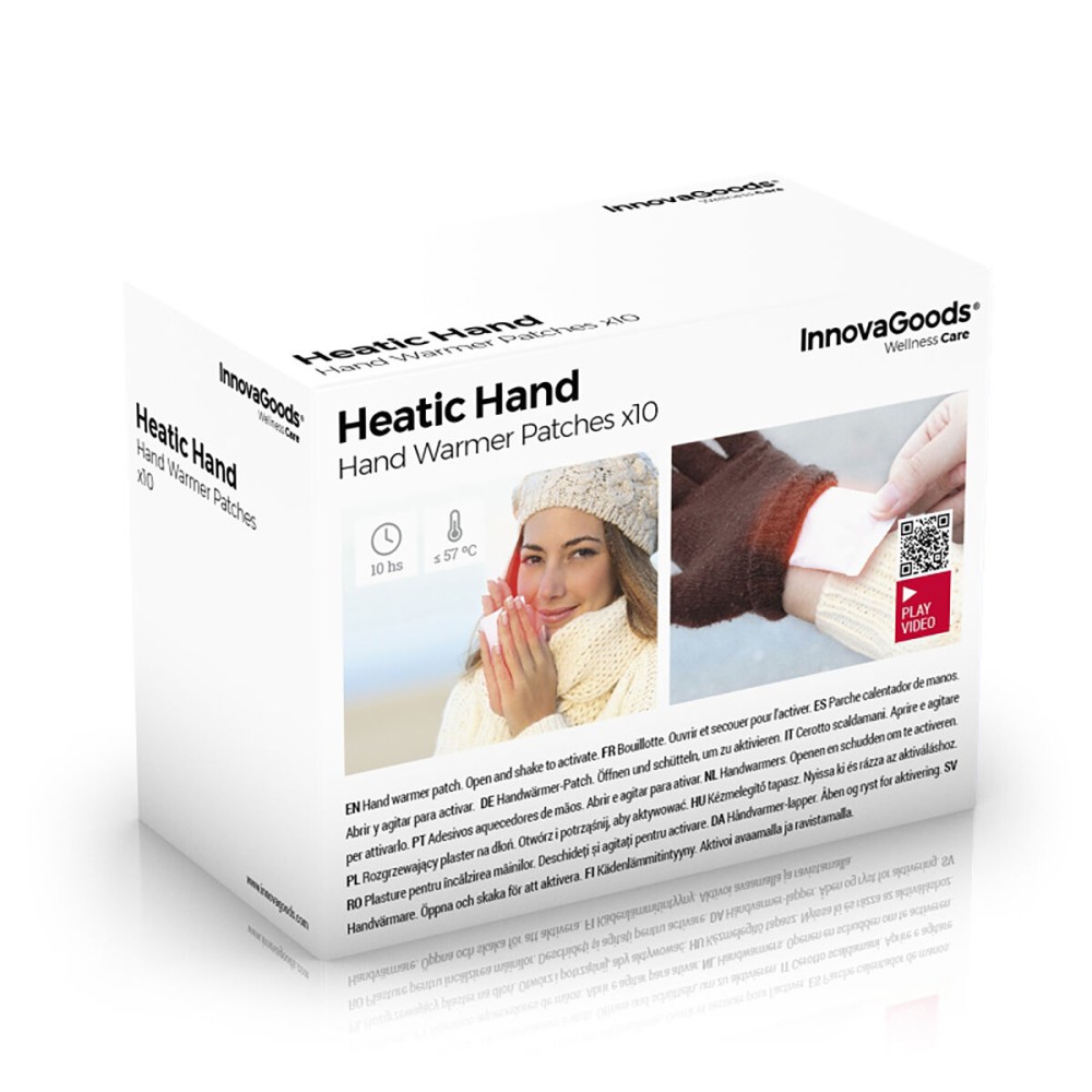 Handwärmer-Patches Heatic Hand InnovaGoods 10 Stück