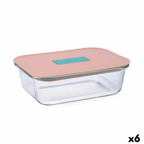 Lunchbox hermetisch Luminarc Joy Orange Glas 1,04 L (6 Stück)