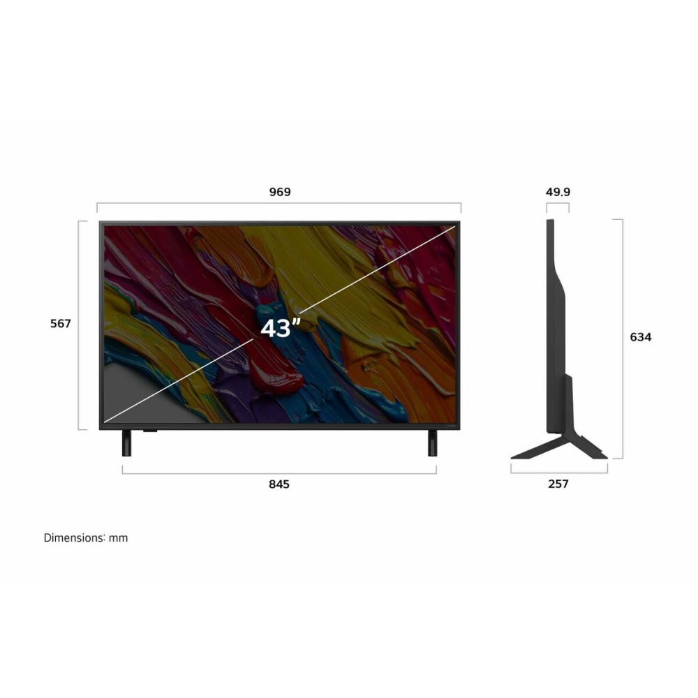 Smart TV LG 43QNED82A6B.AEU 4K Ultra HD 43" LED HDR Edge-LED QNED