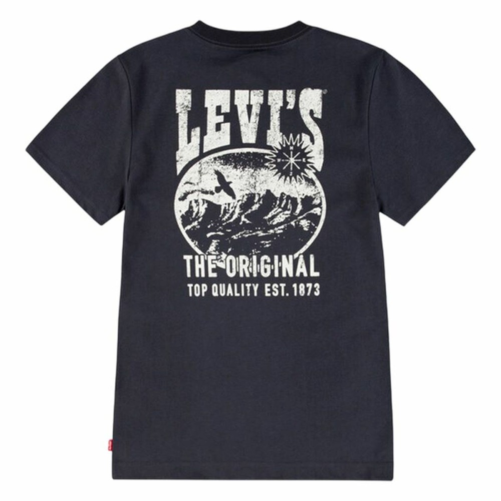 Kurzarm-T-Shirt für Kinder Levi's Lvb Valley View Schwarz