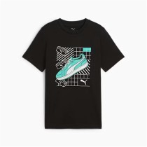 Kurzarm-T-Shirt für Kinder Puma Graphics Schwarz