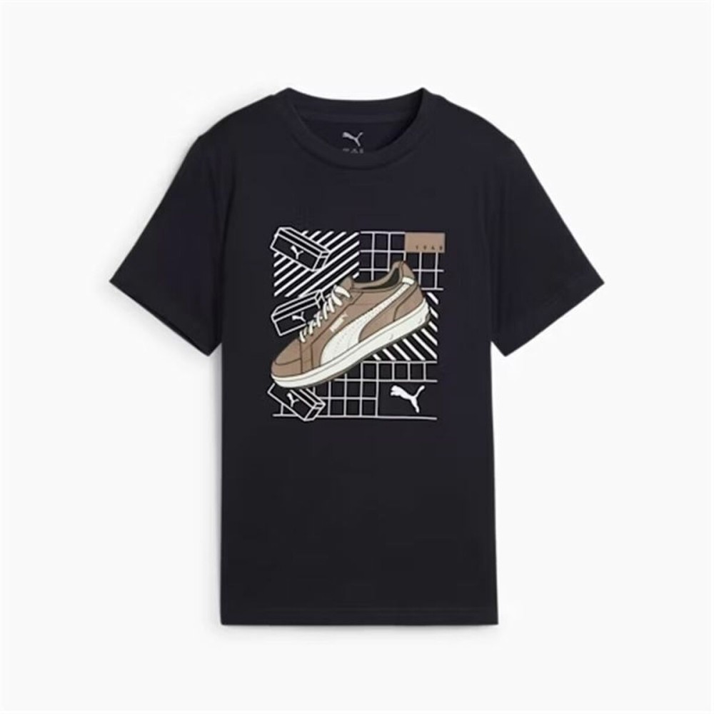 Kurzarm-T-Shirt für Kinder Puma Puma Graphics IV Marineblau