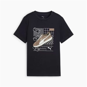 Kurzarm-T-Shirt für Kinder Puma Puma Graphics IV Marineblau