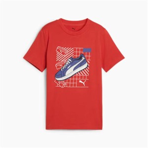 Kurzarm-T-Shirt für Kinder Puma Graphics Rot