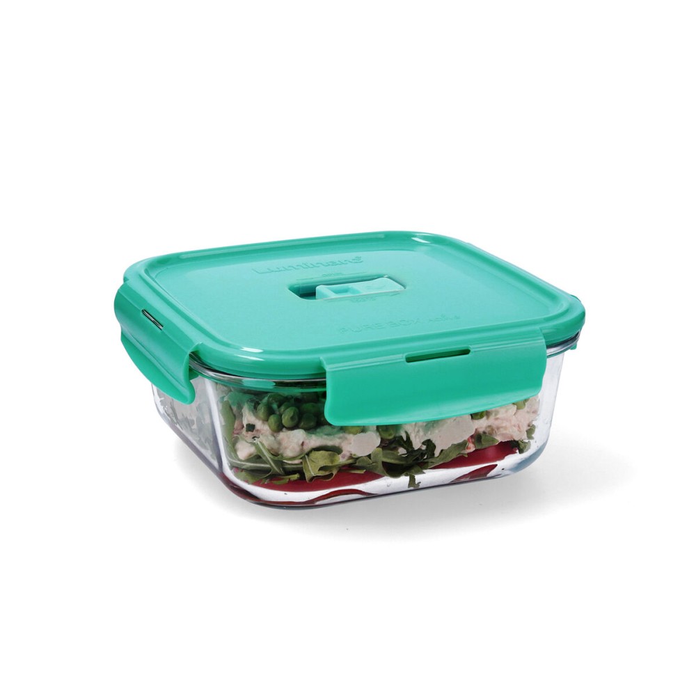 Lunchbox hermetisch Luminarc Turquesa türkis Glas 1,22 L (6 Stück)
