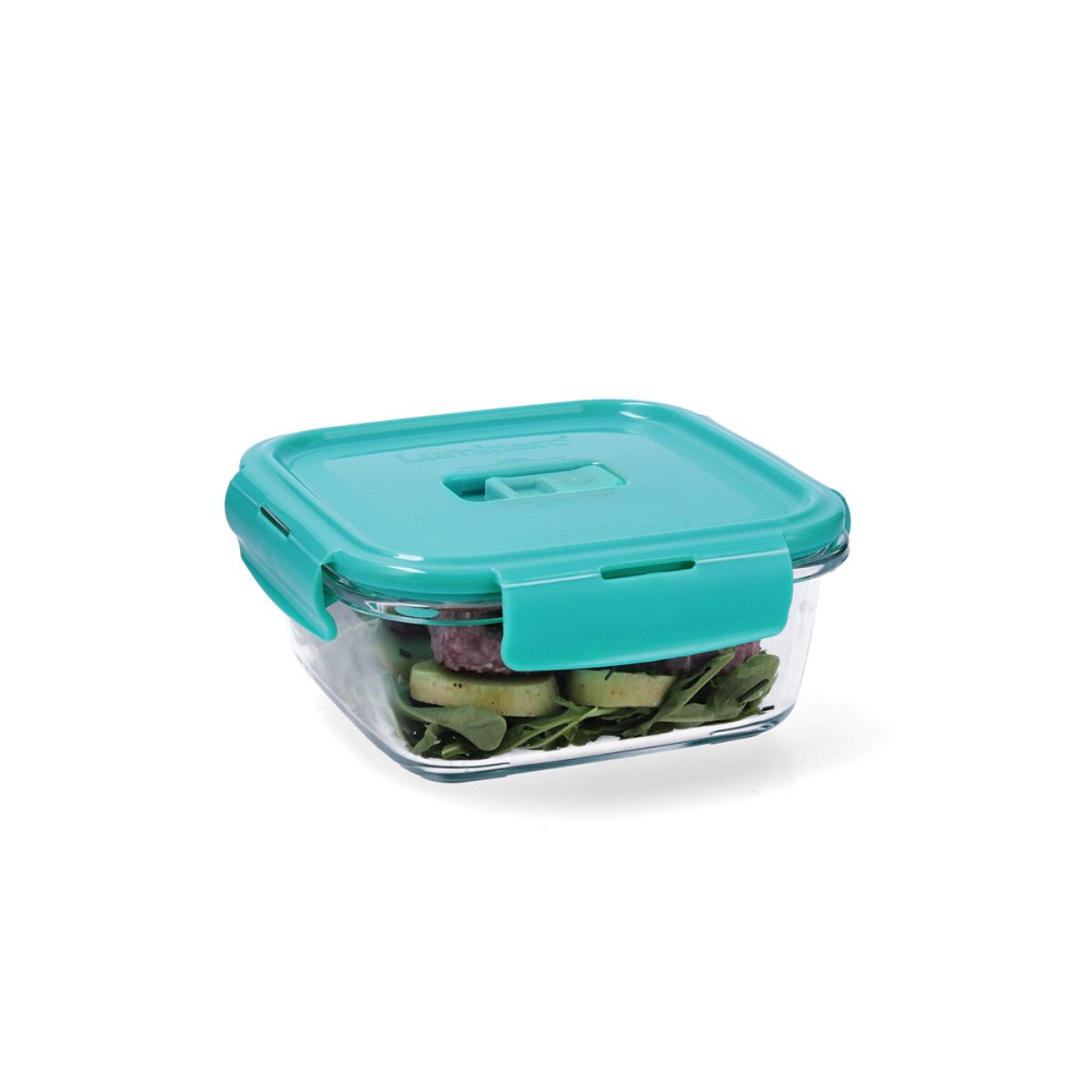 Lunchbox hermetisch Luminarc Turquesa türkis Glas 760 ml (6 Stück)