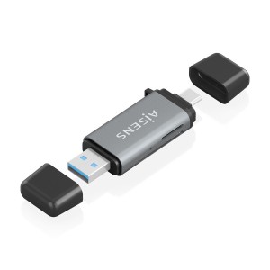 Lecteur de Cartes Aisens ASCR-2AC11-GR Gris
