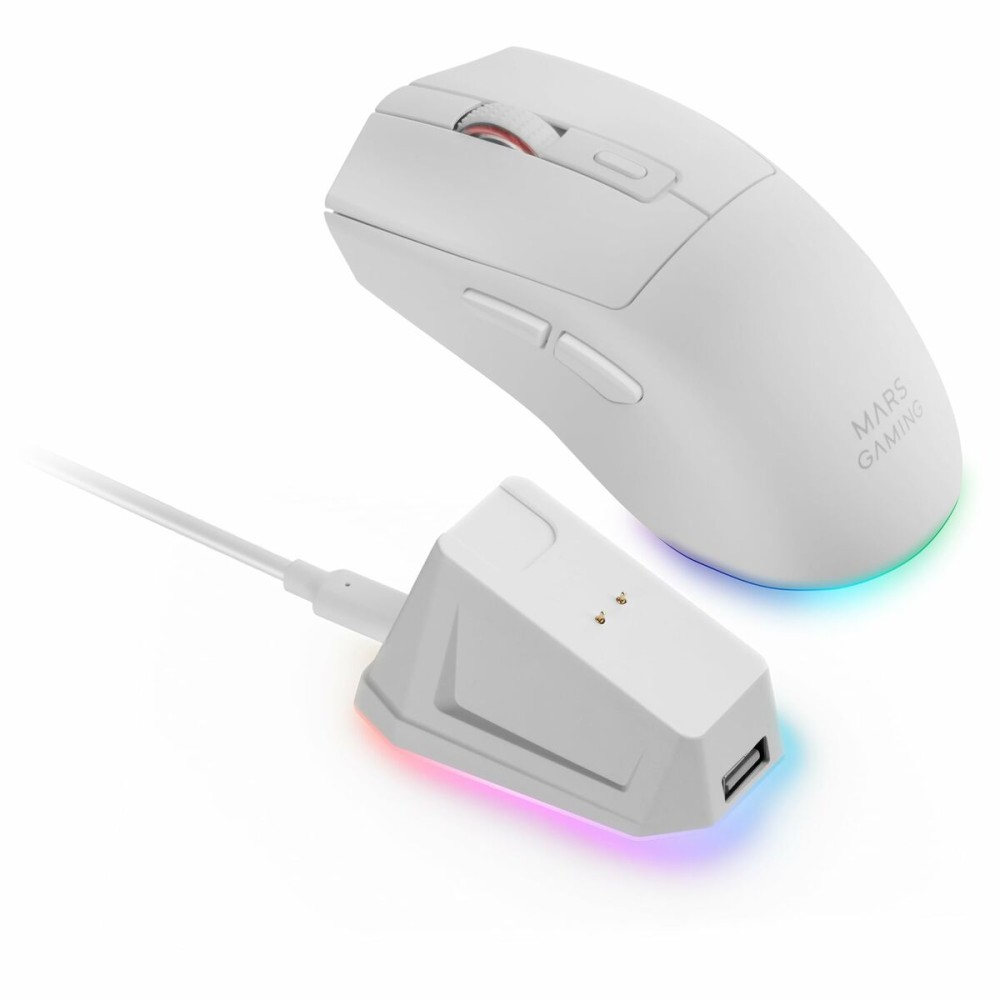 Souris Gaming Mars Gaming MMT3W Blanc