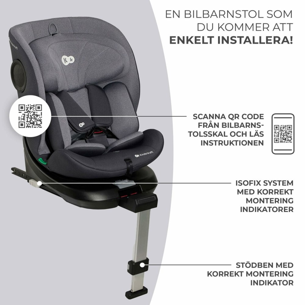 Autositz Kinderkraft KCI36000GRY0000 Grau