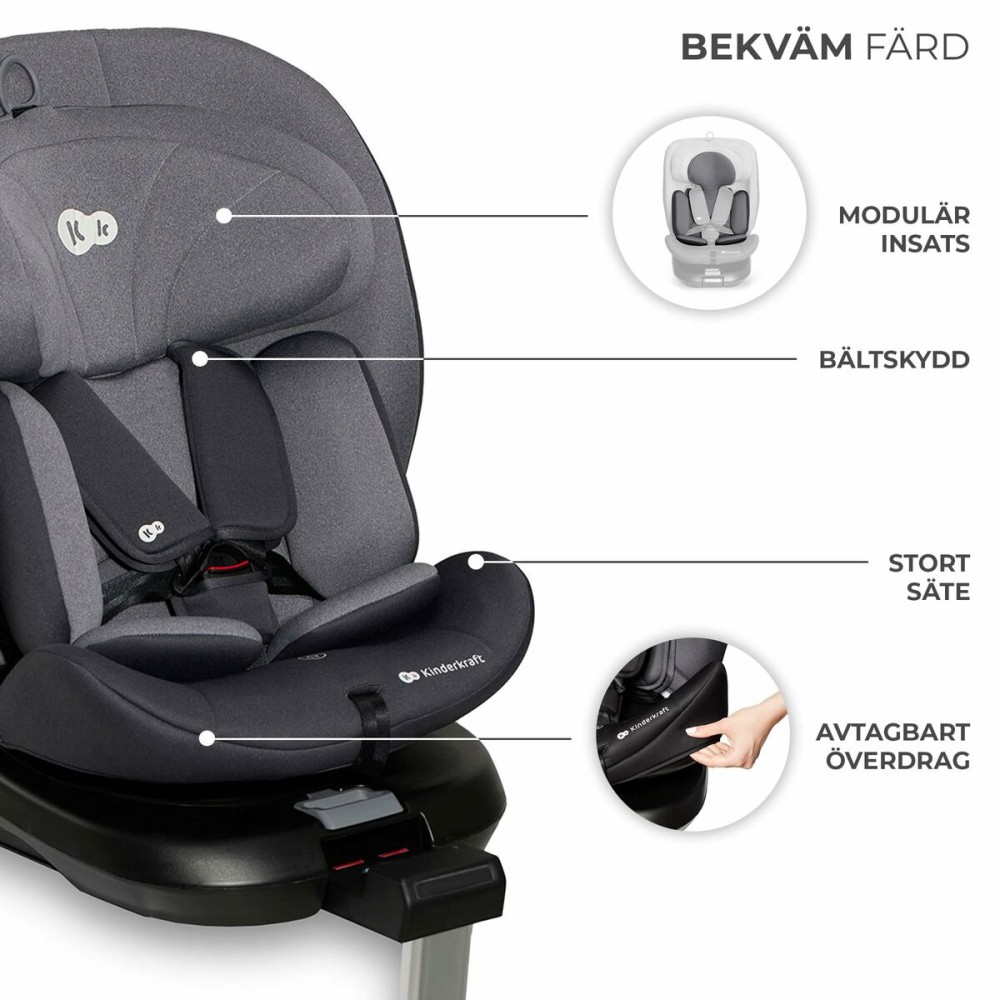 Siège de Voiture Kinderkraft KCI36000GRY0000 Gris