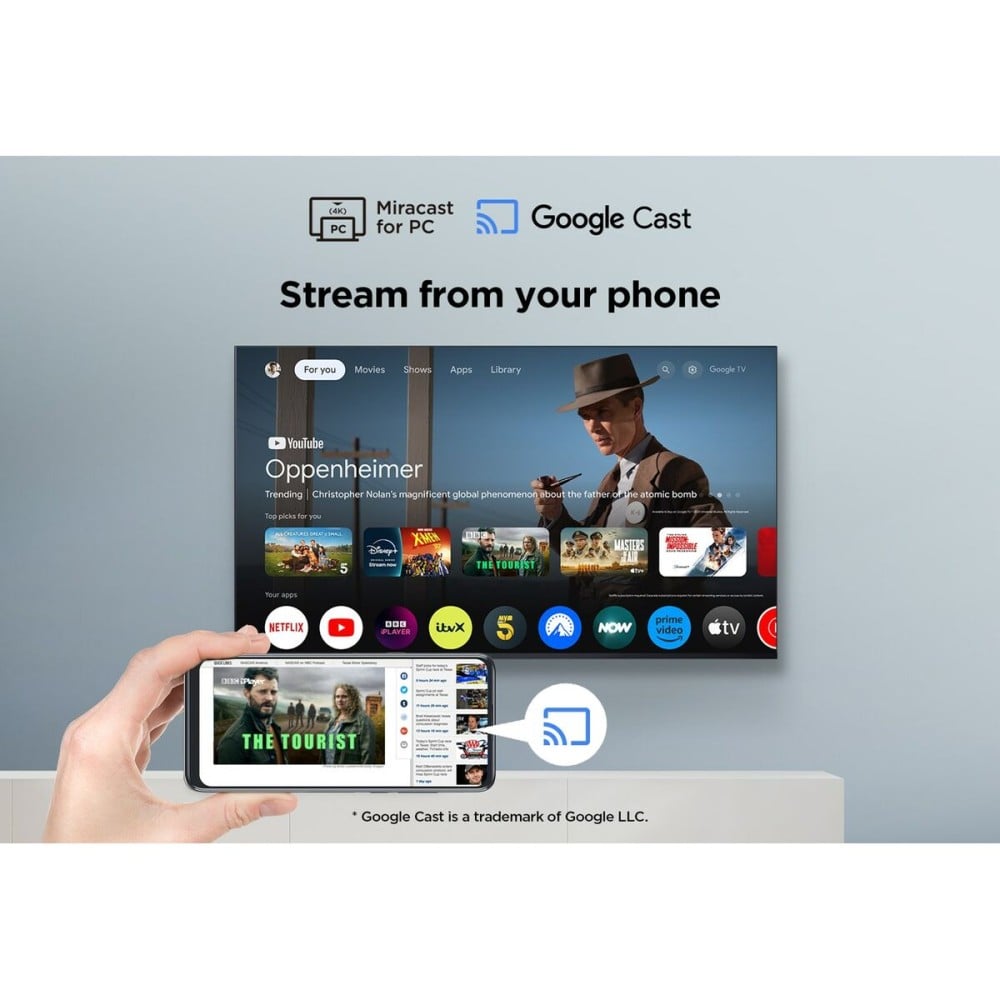 Smart TV TCL 55V6C 4K Ultra HD 55" HDR D-LED HDR10 Direct-LED Dolby Vision