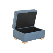 Repose-pied Home ESPRIT Bleu Urbaine 70 X 50 X 40 CM