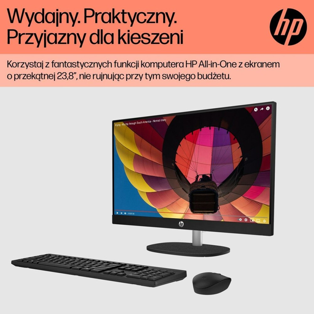 Alles-In-Einem HP 9U2J8EA 23,8" AMD Ryzen 5 7520U 16 GB RAM 512 GB SSD