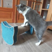 Kratzbaum für Katzen Tyrol Blau Pappe 44 x 22 x 21 cm