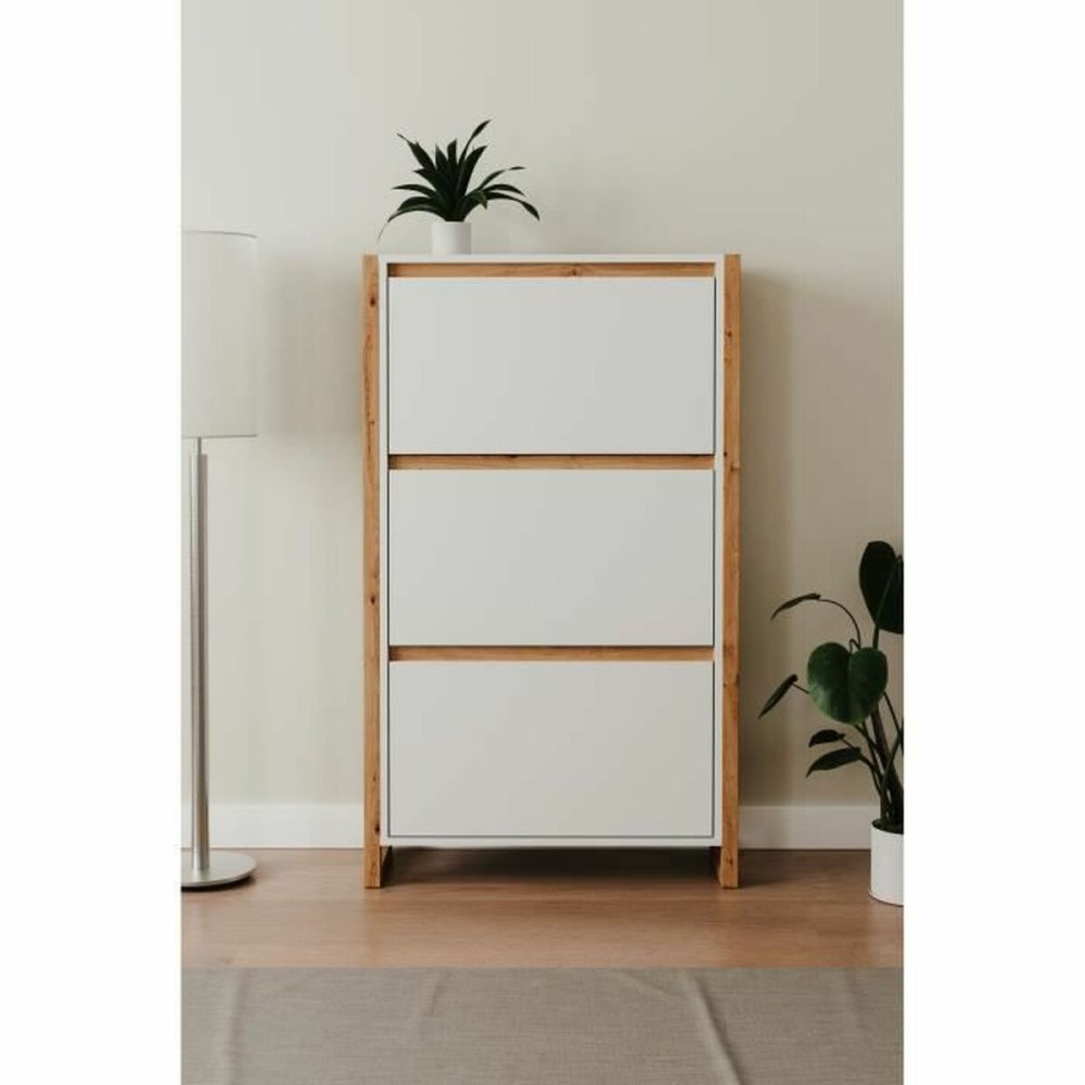 Schuhschrank Weiß Eg 70 x 25 x 125 cm
