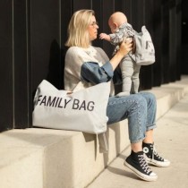 Wickeltasche Childhome Family Bag Grau