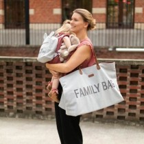 Wickeltasche Childhome Family Bag Grau