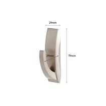 Haken zum Aufhängen 3M 1,3 kg 29 X 79 X 29 MM Silberfarben Metall (1 Stück)